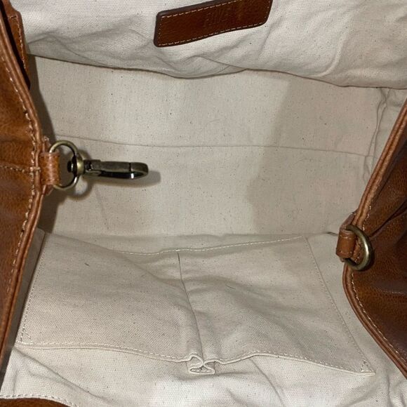 Frye Caelan Tan Leather Satchel - Picture 10 of 11
